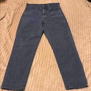 American Eagle Gray Denim cordorory  mom jeans 8 run small